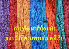 <strong>อ่านเพิ่มเติมเกี่ยวกับ</strong><br>การพัฒนาสีย้อมผ้า และผ้าที่ต้านทานแบคทีเรีย การพัฒนาสีย้อมผ้า และผ้าที่ต้านทานแบคทีเรีย